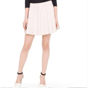 Club Monaco ivory cream leather skirt size 10